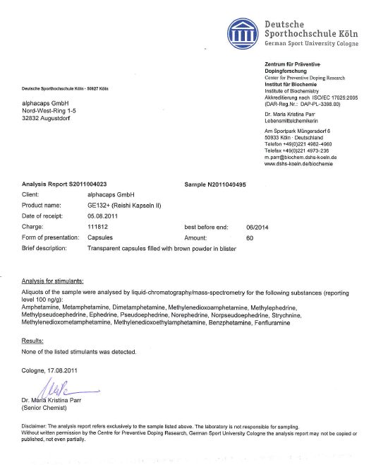 certificat antidoping ge 132